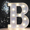 Steel Marquee Letter B Shiny Silver High-End Custom Zinc Metal Marquee Light Marquee Sign