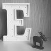 Steel Marquee Letter E Alphabet White Party Decor High-End Custom Zinc Metal Marquee Light Marquee Sign