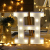 Steel Marquee Letter H Lighted Room Decor Led High-End Custom Zinc Metal Marquee Light Marquee Sign