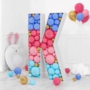 Steel Marquee Letter K Mosaic Balloon Sign High-End Custom Zinc Metal Marquee Light Marquee Sign