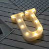 Steel Marquee Letter U Lighted Wedding Decor Led High-End Custom Zinc Metal Marquee Light Marquee Sign