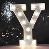 Steel Marquee Letter Y Alphabet Shiny Silver High-End Custom Zinc Metal Marquee Light Marquee Sign