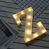 Steel Marquee Letter Z Lighted Wedding Decor Led High-End Custom Zinc Metal Marquee Light Marquee Sign