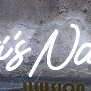 Lexis Nail Lab White Neon Sign