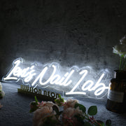 Lexis Nail Lab White Neon Sign