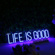 Life Is Good Blue Neon Sign