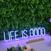 Life Is Good Blue Neon Sign