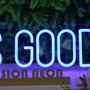 Life Is Good Blue Neon Sign