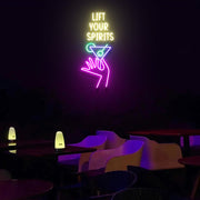 Lift Your Spirits Neon Sign Lights Night Lamp Led Neon Sign Light For Home Party