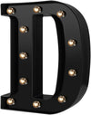 Steel Marquee Letter D Black Font High-End Custom Zinc Metal Marquee Light Marquee Sign