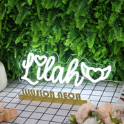 Lilah White Neon Sign