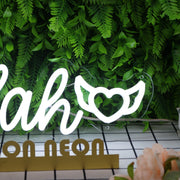 Lilah White Neon Sign