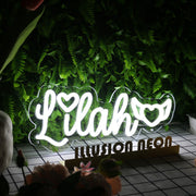 Lilah White Neon Sign