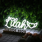 Lilah White Neon Sign