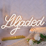 Liljaded Neon Sign