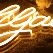 Liljaded Neon Sign