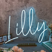 Lilly Blue Neon Sign