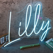 Lilly Blue Neon Sign