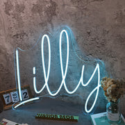 Lilly Blue Neon Sign