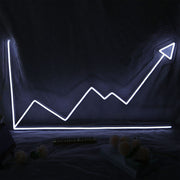 Line Chart Neon Sign