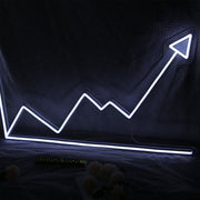 Line Chart Neon Sign