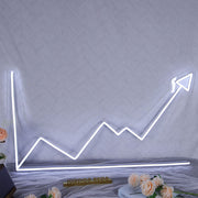 Line Chart Neon Sign