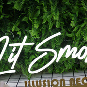 Lit Smokerzz White Neon Sign