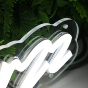 Lit Smokerzz White Neon Sign