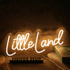 Little Land Yellow Neon Sign