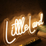 Little Land Yellow Neon Sign