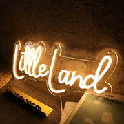 Little Land Yellow Neon Sign