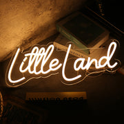 Little Land Yellow Neon Sign