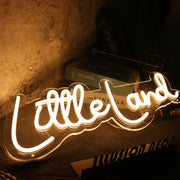 Little Land Yellow Neon Sign