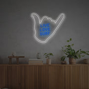 Live Love Surf With Six Gesture LED Neon Sign