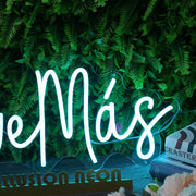 Live Mas Blue Neon Sign