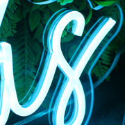 Live Mas Blue Neon Sign