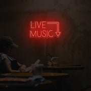 Live Music Neon Sign