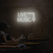 Live Music Neon Sign