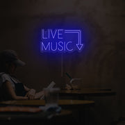 Live Music Neon Sign