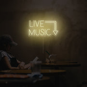 Live Music Neon Sign