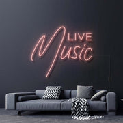 Live Music Neon Sign