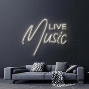 Live Music Neon Sign