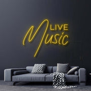 Live Music Neon Sign