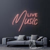 Live Music Neon Sign