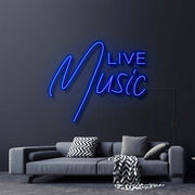 Live Music Neon Sign