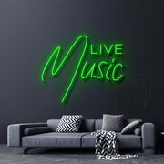 Live Music Neon Sign