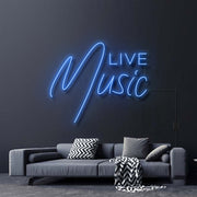 Live Music Neon Sign