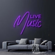 Live Music Neon Sign