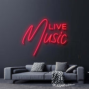 Live Music Neon Sign