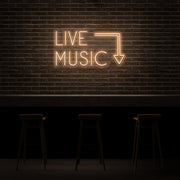 Live Music Neon Sign